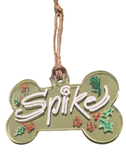 "Spike" bone ornament