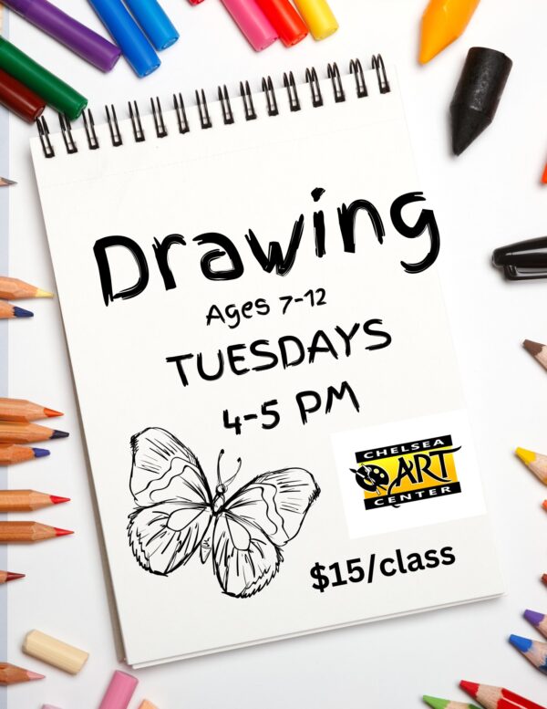 After School Drawing class for ages 7-12.