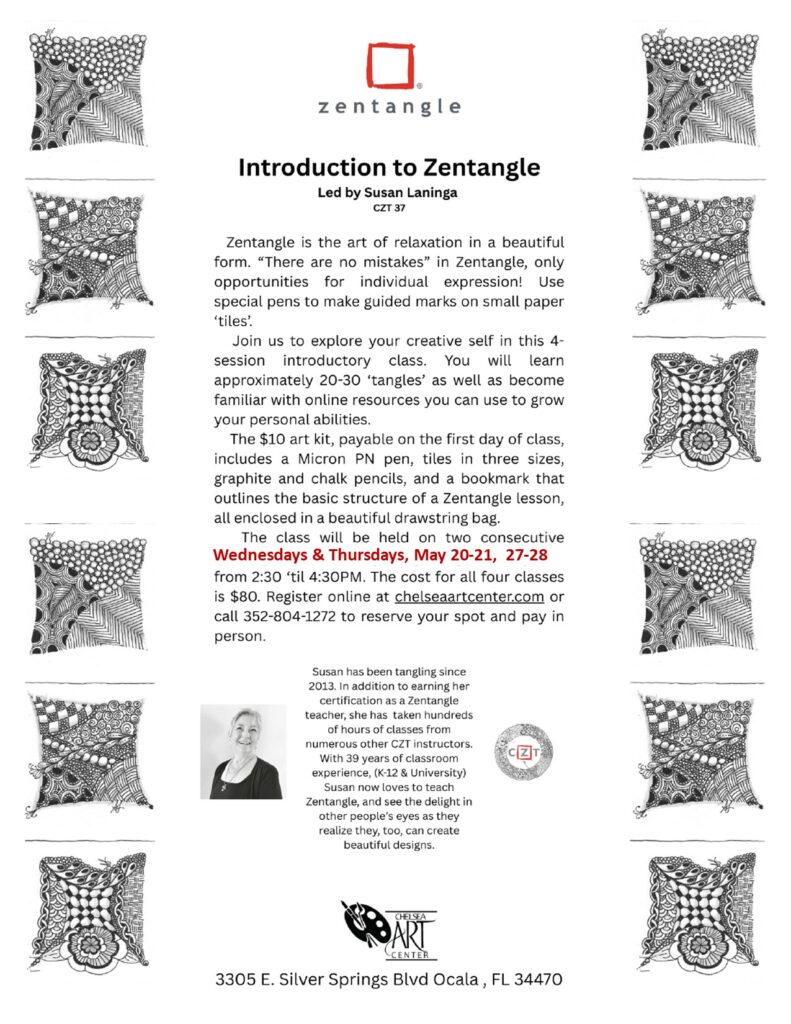 Intro to Zentangle, May 2026